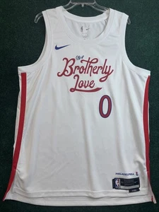 Philadelphia 76ers Nike City Edition Tyrese Maxey #0 Men Size XL Swingman NBA - Picture 1 of 8