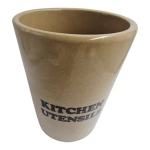 Large Vintage Stoneware Kitchen Utensils Storage Jar - Pearson's of Chesterfield - Picture 1 of 7