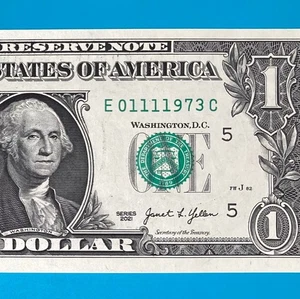 January 11, 1973 (E 01111973 C) BIRTHDAY $1 One Dollar Bill *UNC* - Picture 1 of 4