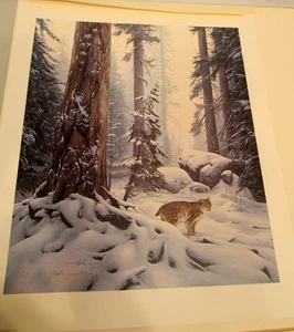 1988 PRINT "SNOW HUNTER" BY STEPHEN LYMAN SIGNED AND NUMB 349/1500 P (EZS003144) - Picture 1 of 10