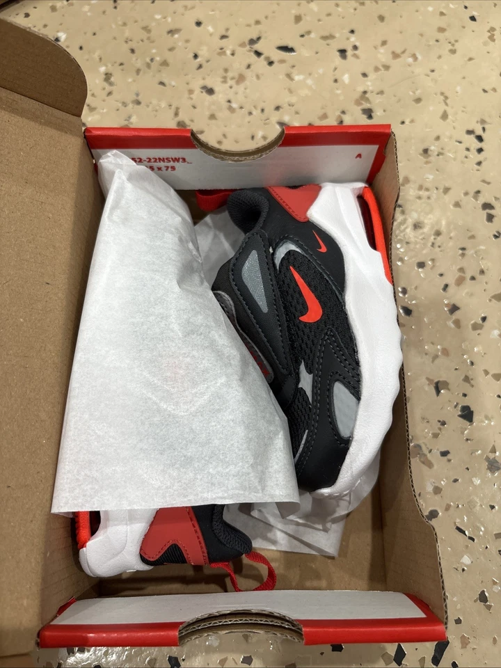 Nike Air Max Bolt (TDE) Red Grey Black CW1629 Toddler Boy's Sneakers US 5C Shoes