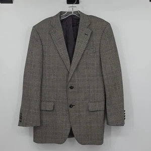 Brooks Brothers Saxxon Madison Black and White Checkered Blazer Size 38R - Picture 1 of 9