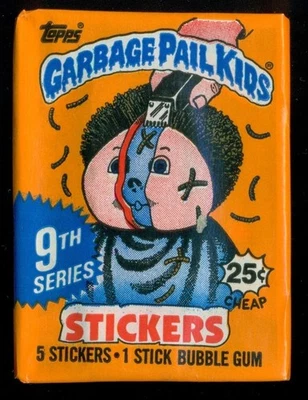 (Uno) 1987 Garbage Pail Kids 9ª Serie 9 Paquete de cera canadiense sin abrir ¿Error? - MT Foto 1 de 4