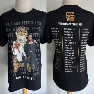 SALT-N-PEPA (2022) Official "The Mixtape Tour" Concert Dates T-Shirt Size Small - Picture 1 of 6