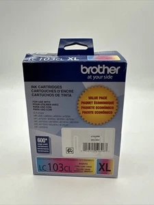 Brother lc103cl XL High Yield Ink Cartridge Cyan, Magenta & Yellow Dated 02/27 - Picture 1 of 3