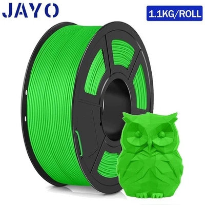 Filamento de impresora 3D de alta velocidad PETG mate JAYO 600 MM/s 1,75 mm 1,1 kg carrete negro Foto 1 de 4