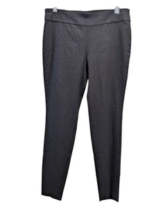 Relativity Black Diamond Patterns Pull-on Stretch Pants - Size 12 - Picture 1 of 15