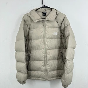 Chaqueta acolchada grande con capucha The North Face 600 plumón relleno potencia beige estaño - Imagen 1 de 15