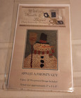 With Thy Needle & Thread PN123 A Frosty Guy Punch Needle Pattern Primitive