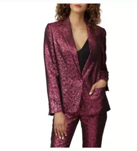 Tanya Taylor Annalise Blazer in Pink Leopard Print. NWT. Size 4. $600 - Picture 1 of 10