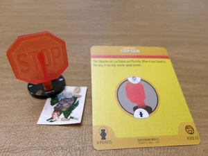 =Señal de stop HeroClix DC WAR OF LIGHT roja R202.13 con tarjeta = - Imagen 1 de 1
