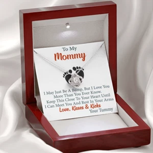 To My Mommy Love Knot Necklace Trendy Gift for First Time Mom Baby Shower Gifts - Picture 1 of 5
