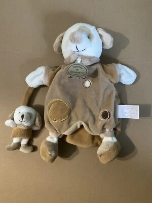 Dou dou Doudou Marrón Perro Cachorro Lucas Par París Bebé Seguridad Manta Títere Difícil de Encontrar Foto 1 de 4