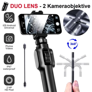 PROFI ENDOSKOP KAMERA mit 2 Linsen - Inspektion - Gelenk, 1440P, LEDs, IP67 - Bild 1 von 7