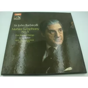 Barbirolli/Baker - Mahler Symphony n°5 with Five Rückert Songs 2LP's Box 1969 Em - Imagen 1 de 3