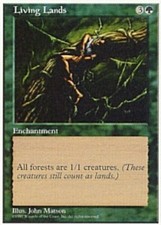 MTG magic cards 1x x1 Light Play, English Living Lands 5th Edition