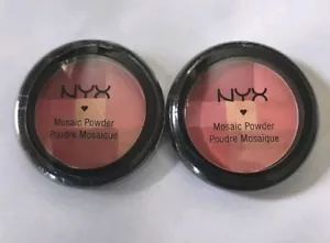 2X NYX Cosmetics Mosaic Powder Blush MPB 09 Paradise - Picture 1 of 1