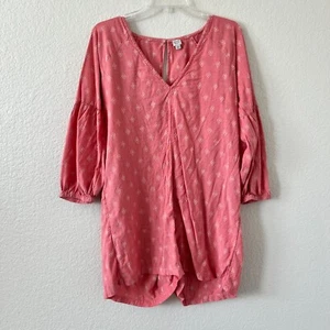 Loft Beach Damen luftiger lässiger tropischer Strand rosa Langarm Strampler M - Bild 1 von 7