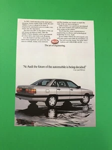 1983 AUDI 5000 CS TURBO QUATTRO  VINTAGE ORIGINAL PRINT AD ADVERTISEMENT PRINTED - Picture 1 of 1