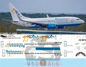 V1 Decals Boeing 737-700 Bahamasair for 1/144 Revell Model Airplane Kit V1D0516 - Bild 1 von 8