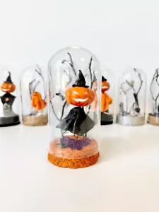 👻 Halloween Table Decor Favors Handmade,Glass Decor 7PIECES in BOX - Picture 1 of 6