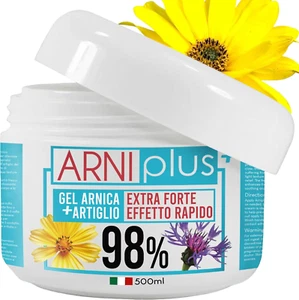 + Arnica per Cavalli Uso Umano, 500Ml Arnica Gel Forte 98%, Assorbimento Rapido, - Foto 1 di 12