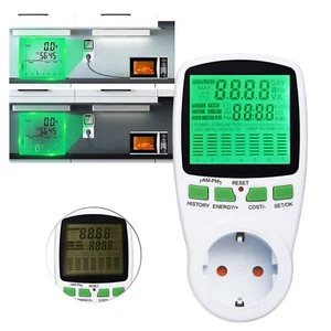 Strommessgerät Steckdose Zur Einspeisemessung Mini PV-Anlage Mini Solaranlage DE - Bild 1 von 11