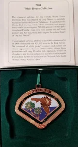 Colección Casa Blanca de Florida 2004 adorno de árbol de Navidad palmera Judy Minor - Imagen 1 de 5