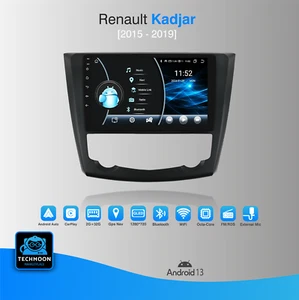 Autoradio Car Tablet 9" QLED per Renault Kadjar 2015-2019 Stereo Apple CarPlay - Foto 1 di 17