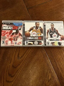 Drei Sony Playstation 3 Spiele Lot NBA Live 08/09 und NBA 2k 11 - Bild 1 von 5