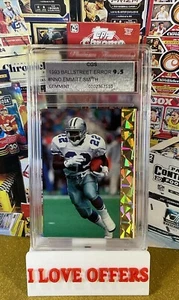 1993 EMMITT SMITH ERROR CARD NNOF RARE GOLD FOIL BALL STREET NEWS CGS 9.5 READ - Picture 1 of 4
