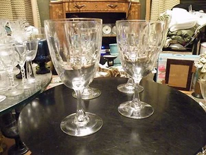 4er Set Tiffin Franciscan TIF36 Tall Waters Stiele Mid Century Diamond 17624-6? - Bild 1 von 8