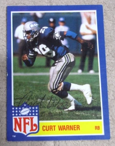 Curt Warner Signed Auto Autograph 1984 Topps NFL Star Set #1 - Foto 1 di 2