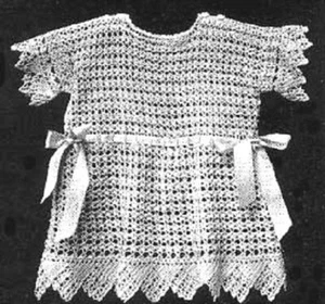 Vintage Häkel Mädchen Kleid #6 NUR MUSTER - Bild 1 von 1