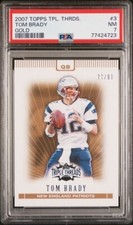 2007 Topps Triple Threads GOLD - Tom Brady - PSA 7 - 77/99
