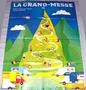 LA GRAND-MESSE Cyclisme Tour de France Documentaire Alpes Vélo GRANDE AFFICHE - Afbeelding 1 van 1