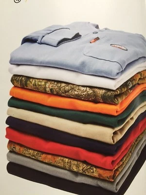 T-Shirt FR  Henley  Long Sleeve  Flame Resistant  Men's  NWT - Image 1 of 4