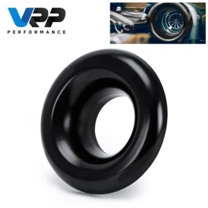 Aluminum 3" inch Short Ram Cold Air Intake Velocity Stack/Turbo Horn Black - Picture 1 of 12