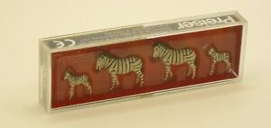 "Original Preiser" Zebras #20387 HO Scale New Old Stock (2 Adults / 2 Foals)