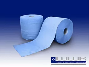 Putzrolle 2x500 Blatt Putzpapier Werkstattrolle 2 lagig 22x21 cm blau - Bild 1 von 1