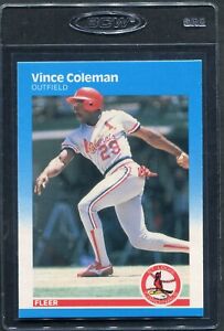 1987 Fleer Glossy Vince Coleman #290 Cardinals Mint