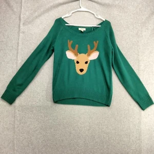 Route 66 Pullover Pulli Damen M grün Rentier Weihnachten recycelte Flaschen - Bild 1 von 12