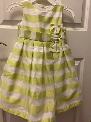 GYMBOREE~Chartreuse Elegante, Fiesta, Vestido de Novia con Crinolina y Forrado Talla 5 Foto 1 de 4