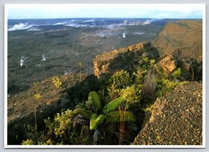 Postal Parque Nacional de los Volcanes de Hawái Caldera Kilauea Cráter Halemaʻumaʻu - Imagen 1 de 2
