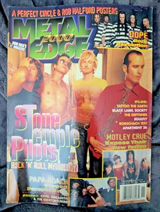 Metal Edge Magazine Nov 2000 Stone Temple Pilots Papa Roach Motley Crue Kittie - Imagen 1 de 9
