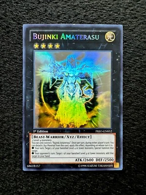 🔥YUGIOH • BUJINKI AMATERASU • GHOST RARE • 1st EDITION • PRIO-EN052 • VLP🔥 - Image 1 of 4