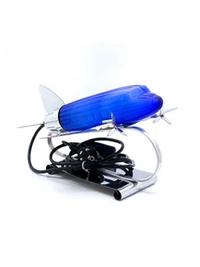 Lámpara de mesa de avión zarzaparrilla Dakota DC 3 estilo Art Déco - Imagen 1 de 10