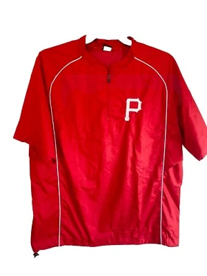 Rawlings 1/4 Cremallera Piratas de Pittsburgh Béisbol Pullover Manga Corta Camisa Grande Foto 1 de 4