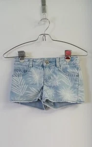 Crazy 8 Girls Shorts Floral Pint Blue Denim Size 7 - Picture 1 of 5