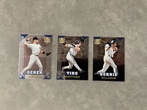 (3) Mint 1998 Topps Stars 'N Steel Yankees Metal Cards Jeter, B. Williams, Tino - Picture 1 of 2